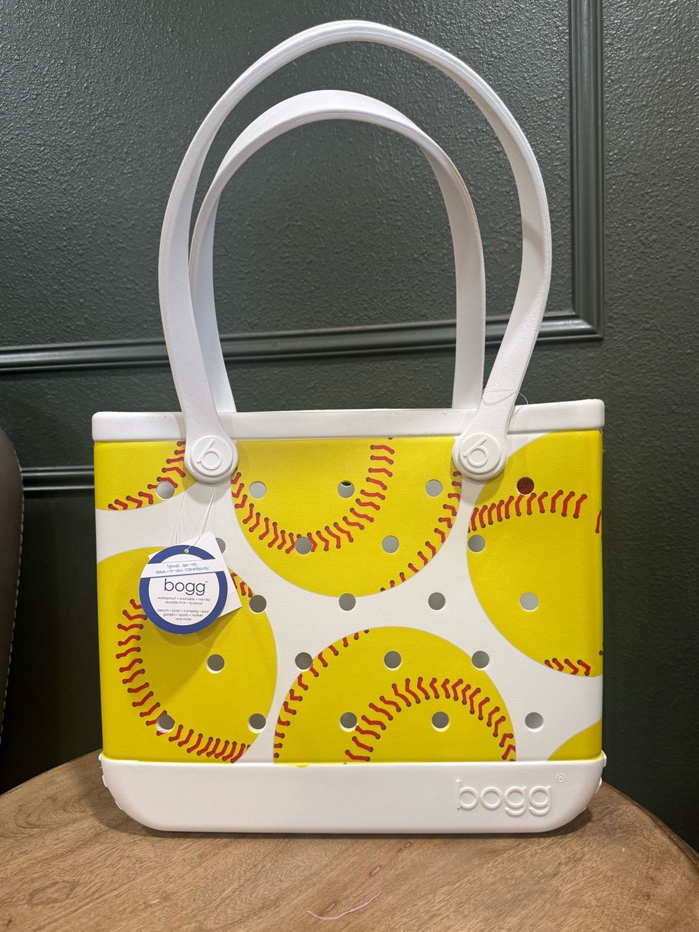 Bogg Bag Softball Print Baby (Medium) Size NWT